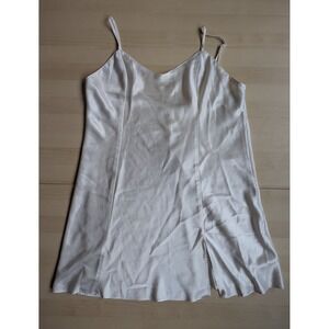 Secret Treasures White Satin Slip Dress XL